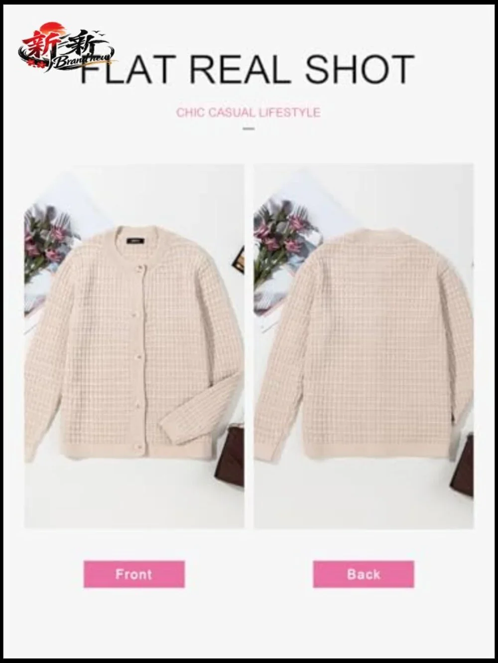 Long Sleeve Open Front Button Down Cardigan Jacket Women 2025 - Picture 5 of 7
